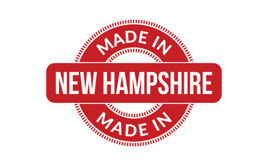 Made In New Hampshire Rubber Stamp - obrazy, fototapety, plakaty