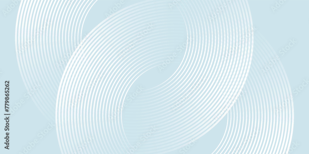 Poster modern abstract background. shiny white gradient circle lines. minimal geometric pattern. simple gra