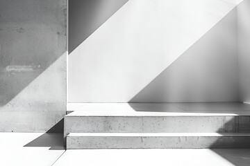 Minimalist urban interior with raw surfaces