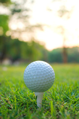 golf ball bokeh light background.