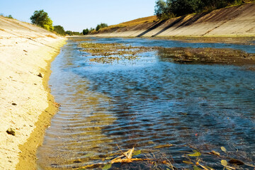 This Crimean irrigation canal was built in 1971 and runs from the Dnieper River to the Kerch...