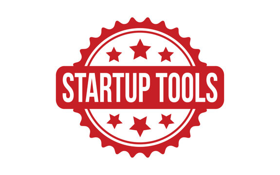Startup Tools rubber grunge stamp seal vector