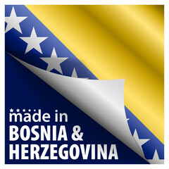 Made in Bosnia graphic and label.