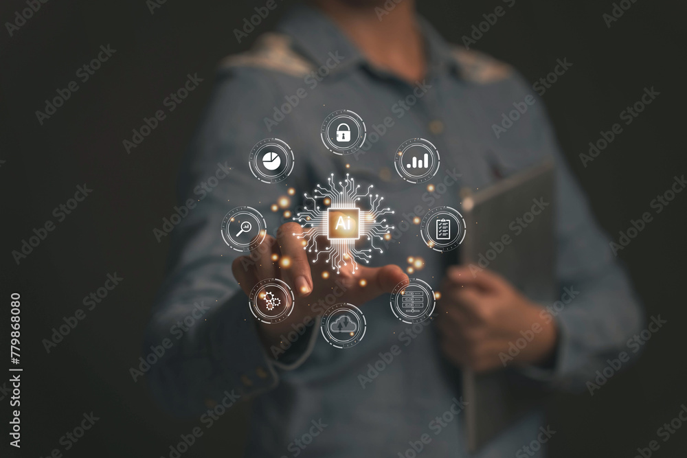 Poster big data technology and new business process strategies automatic operation customer service managem