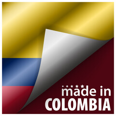 Made in Colombia graphic and label.