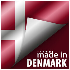 Made in Denmark graphic and label.