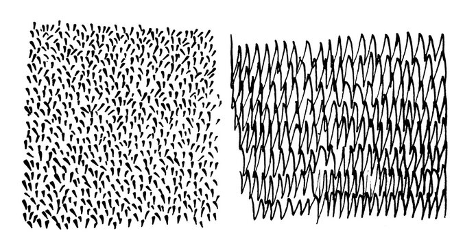 scribbles doodles hand-drawn texture pettern black ink frame