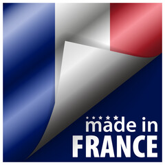 Made in France graphic and label.