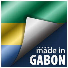 Made in Gabon graphic and label.