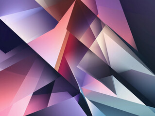 Geometric Rainbow: Abstract Polygonal Background