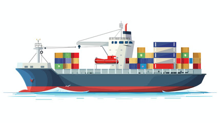 Industrial sea cargo logistics container import export