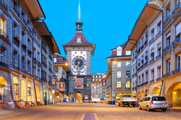 Bern, Switzerland at Blue Hour - 779874285