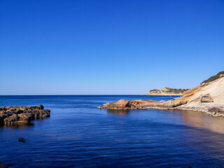 Naklejka premium Cala Blanca beach. Alicante. Spain