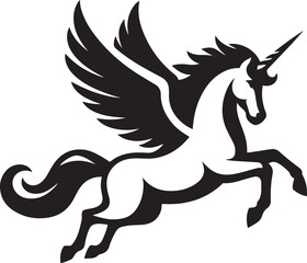 Unicorn wings vector image on white background.