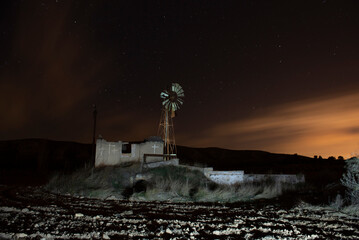 Old mill in the night