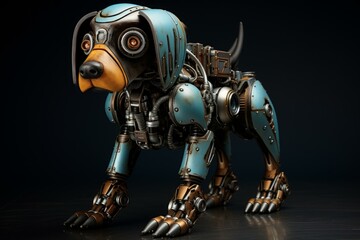 High-tech Home robot dog. Future modern machine. Generate Ai