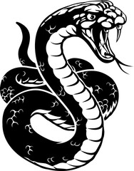 A snake animal sport team cartoon mascot