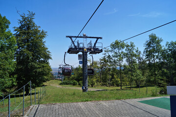 Sessellift in Thale, Harz, Station oben