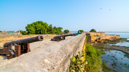 The Diu Fortress or Diu Fort is a Portuguese built fortification located on the west coast of India...