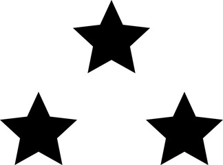 Star icons. Gold Star or favorite flat icon for apps and websites. Rating Star icon. Star vector collection. Modern simple stars. Vector illustration.