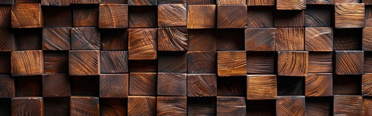 Seamless Brown Wooden Acoustic Panels Wall Texture for Background