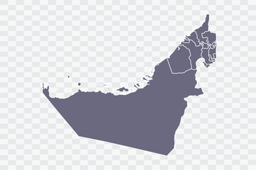 United Arab Emirates Map pewter Color on White Background quality files Png