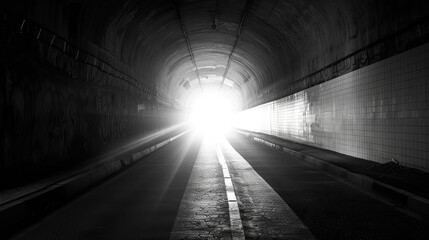 White light at the end of a dark tunnel