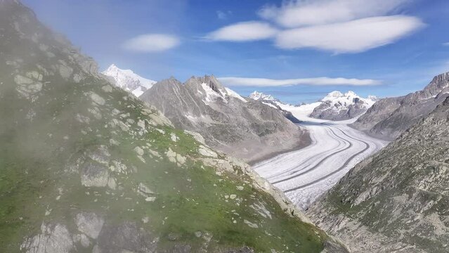 Aletsch glacier, switzerland