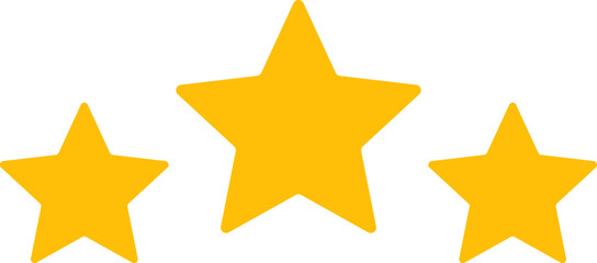 Star icons. Gold Star or favorite flat icon for apps and websites. Rating Star icon. Star vector collection. Modern simple stars. Vector illustration.