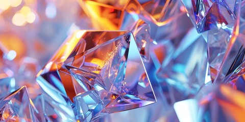 colored diamonds, showcasing their different hues and brilliance. - obrazy, fototapety, plakaty