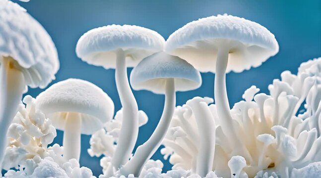 white mushroom, white fungus