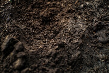 Close up of a soil being prepared for planting