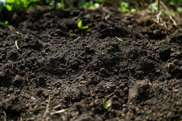 Close up of a soil being prepared for planting