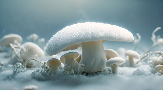 white mushroom, white fungus