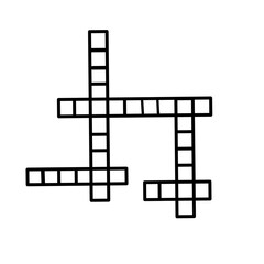 crossword flat icon