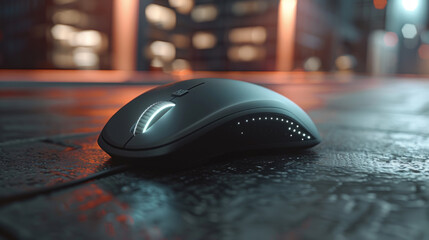 A compact and portable Bluetooth mouse with ergonomic design and precise tracking