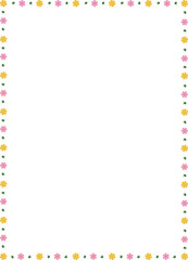 frame of flowers
