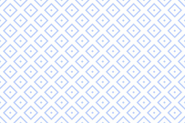 Seamless Geometric Squares and Dots Light Blue Pattern.  - obrazy, fototapety, plakaty