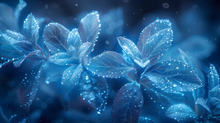 abstract Mystic mysterious blue