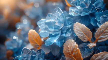 abstract Mystic mysterious blue
