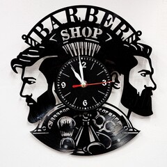 Clock on the Barber Shop Wall