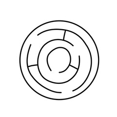 Puzzle and riddles ouline Vector