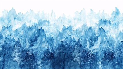 a blue and white mountain range - Powered by Adobe