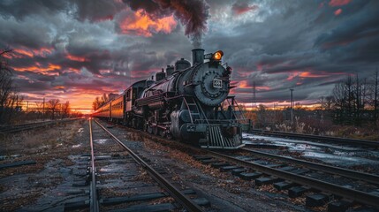 antique train picture