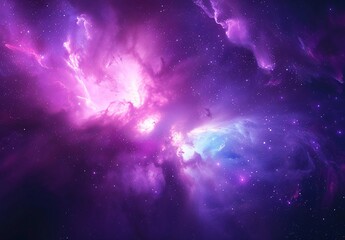 a purple and blue nebula