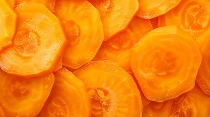 carrot slices close-up texture background 