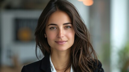 Fototapeta premium Confident businesswoman smiling at the camera
