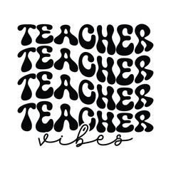 Teacher vibes wave design, Teacher vibes, Teacher vibes svg,Teacher svg