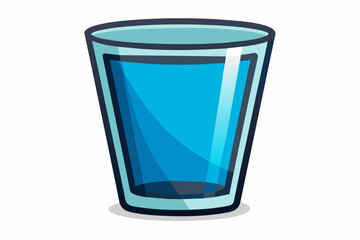 Glass vector design with white background.