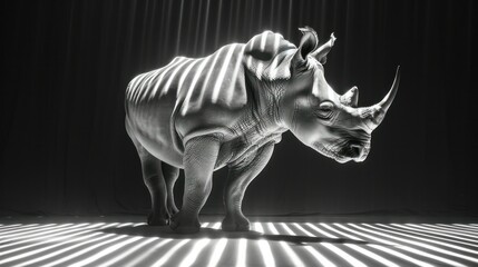 Glowing rhino graphics